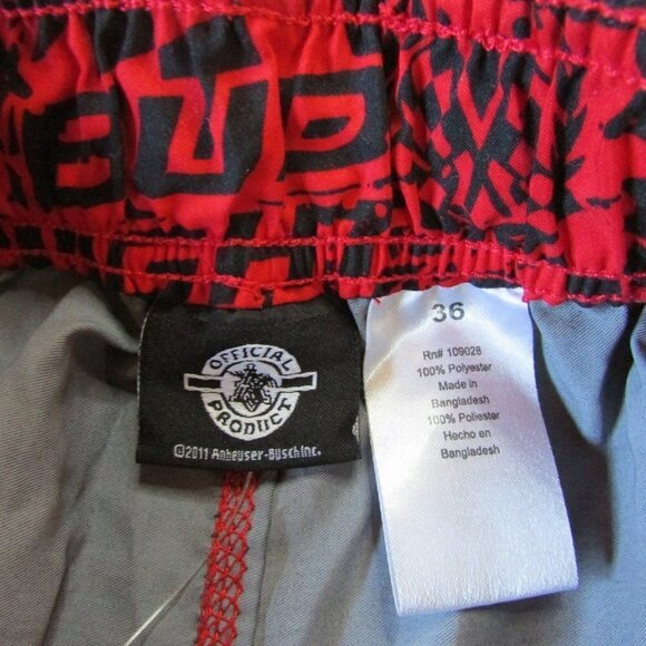 Official Product Men's Size 36 Bud Light Anheuser Busch Swim Trunk Shorts - Picture 4 of 6